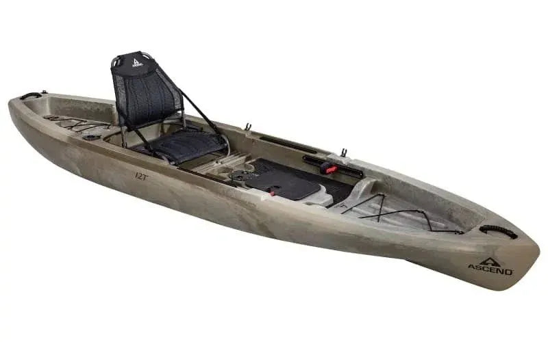 Ascend 12T Sit-On-Top Kayak Stable Fishing &amp; Recreational Kayak with Adjustable Seat