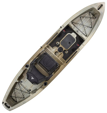 Ascend 12T Sit-On-Top Kayak Stable Fishing &amp; Recreational Kayak with Adjustable Seat