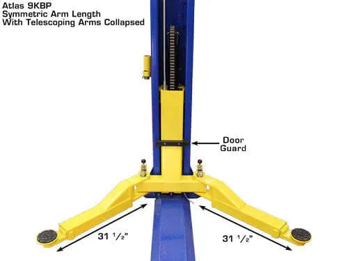 Atlas 9,000 lbs 2 Post Baseplate Lift
