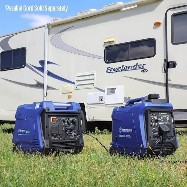 4,000-Watt Gas Powered Portable Inverter Generator with Recoil Start, LED Data Center